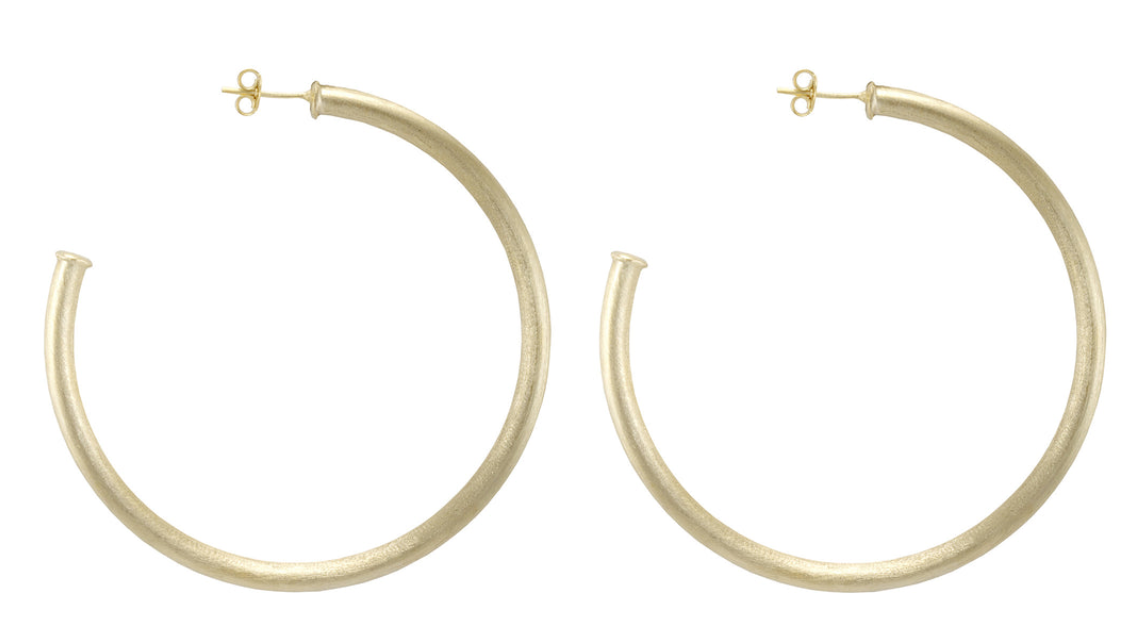 Everybody's Favorite Hoops-Brushed Gold