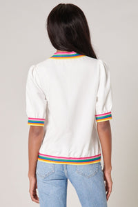 Rainbow Banded Top